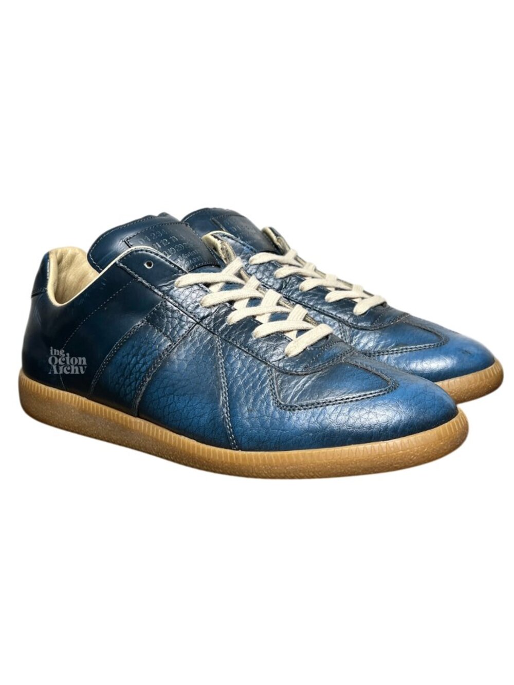 Size 10 Maison Margiela GAT Replica-Python Print Blue S37WS0189 SX8529 964 Used